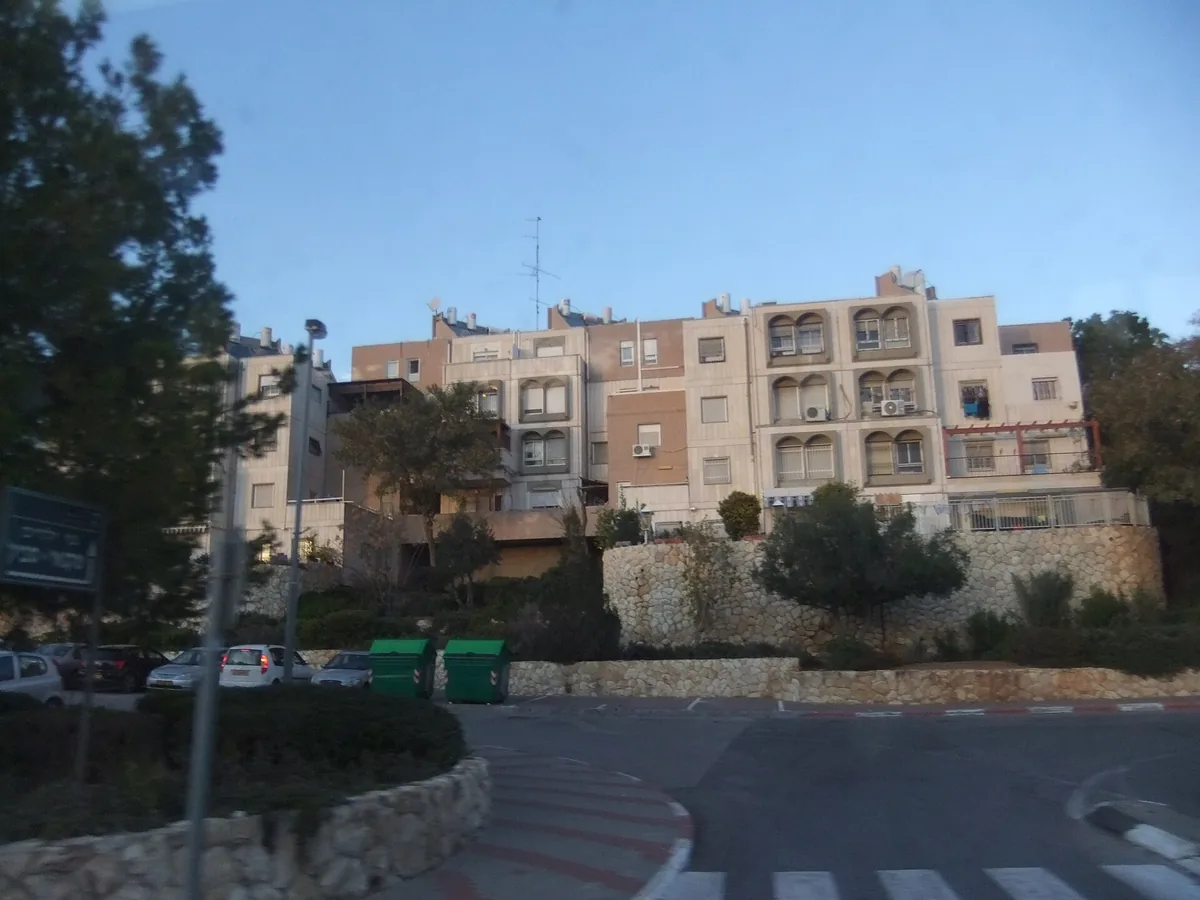 Apartment buildings on HaKeren St in the founding (veteran) neighbourhood