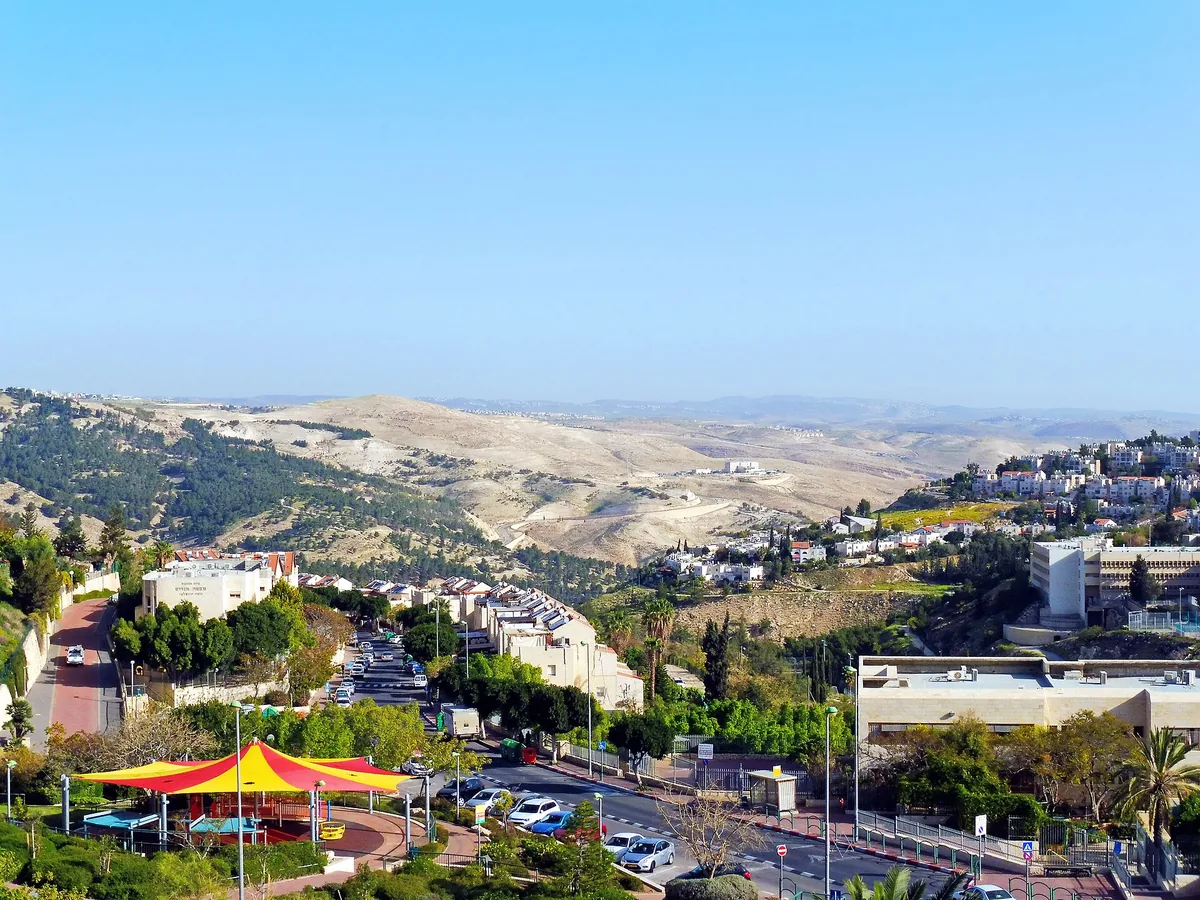 The Megadim neighbourhood seen from Chagvei HaSela St